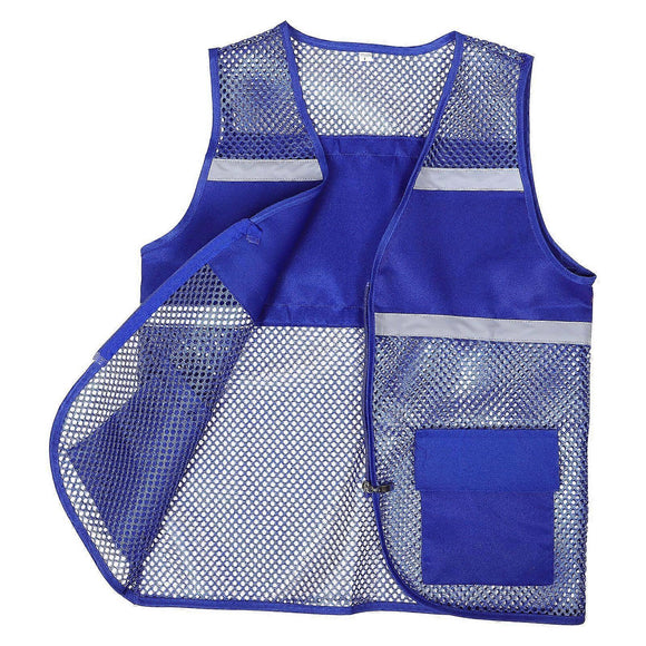 Reflective Mesh Vest, Breathable High Visibility Gear for Workers & Volunteers - Size L