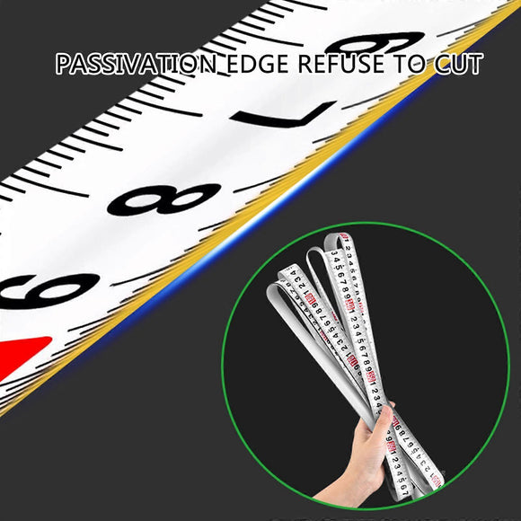 Waterproof Steel Tape Measure 9.8Ft / 16.4Ft Retractable Easy Read Ruler
