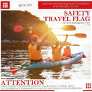 Security Tow Flag 4PCS, Red Reflective Warning Flags for Truck Trailer Loads-5