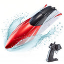 2.4GHz RC Speed Boat Toy - Remote Control Racing Yacht for Pools & Lakes Red-3