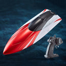 2.4GHz RC Speed Boat Toy - Remote Control Racing Yacht for Pools & Lakes Red-5