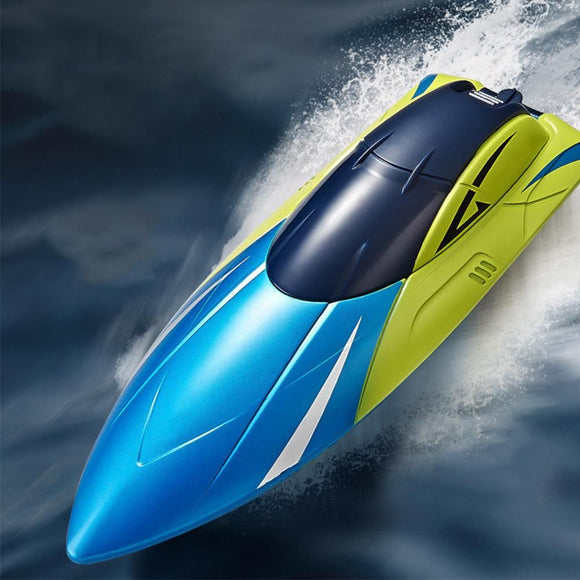 2.4GHz RC Speed Boat Toy - Remote Control Racing Yacht for Pools & Lakes Blue