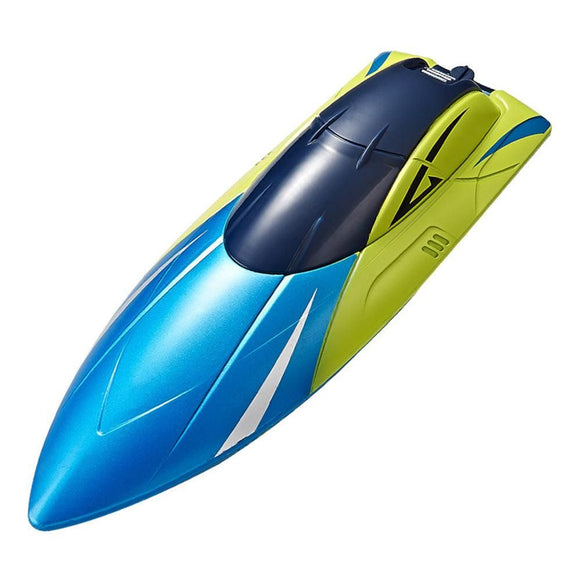 2.4GHz RC Speed Boat Toy - Remote Control Racing Yacht for Pools & Lakes Blue