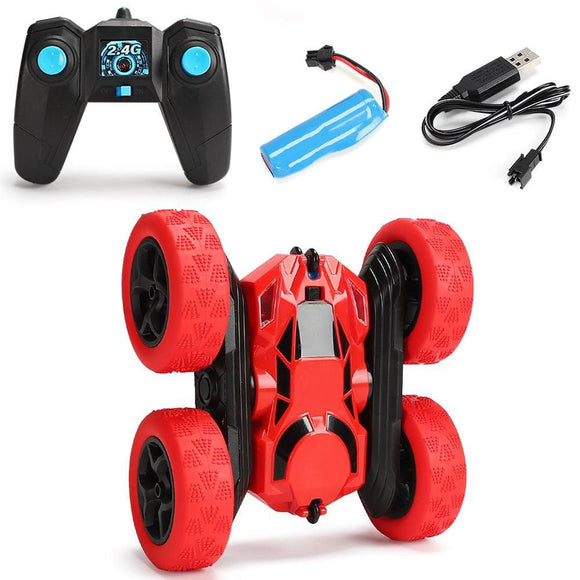 2.4GHz Remote Control Car Toy 4WD Rotating RC Car Toy Blue