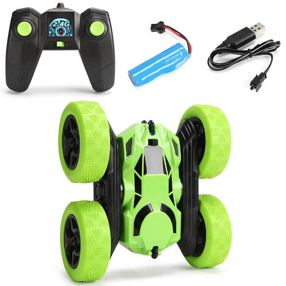 2.4GHz Remote Control Car Toy 4WD Rotating RC Car Toy Blue