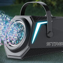 Bubble Machine Automatic Minute Big Bubbles Blower Maker for Outdoor Birthday Parties Black-4