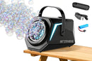 Bubble Machine Automatic Minute Big Bubbles Blower Maker for Outdoor Birthday Parties Black-9
