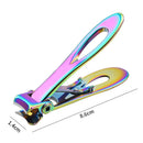 Wide Jaw Nail Clipper Strong Stainless Steel Toenail Cutter for Thick Nails - Multi Color Titanium-6