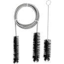 Double End Flexible Pipe Cleaning Brush Set - Black-2