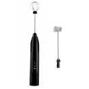 Handheld Milk Frother USB Rechargeable 3 Speeds Electric Foam Wand with 2 Whisks - Black-2