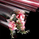 Clear Waterproof OPP Flower Bouquet Wrapping Paper Rolls - Small Red Polka Dots-3