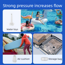 Outdoor Camping Digital Electric Air Pump, 5200mAh Built-in Battery, for Air Mattresses and Swim Rings - Black-8