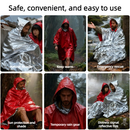 Outdoor Emergency Waterproof Insulated Raincoat, Portable Folding Camping and Hiking Cold-Weather Raincoat – Orange-8