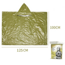Outdoor Emergency Waterproof Insulated Raincoat, Portable Folding Camping and Hiking Cold-Weather Raincoat – Green-2