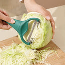 Dual Blade Vegetable Peeler & Cabbage Shredder, 2 in 1 Stainless Steel Julienne Slicer for Cabbage, Carrot, Potato, Fruit Salad Making-2