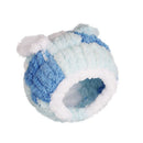 Thick Coral Fleece Winter Bird House with Plastic Frame & Metal Screw Hook for Budgies and Cockatiels - Blue-1