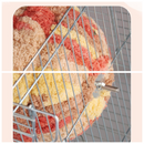 Thick Coral Fleece Winter Bird House with Plastic Frame & Metal Screw Hook for Budgies and Cockatiels - Blue-7