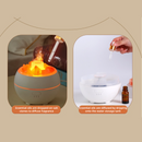 Himalayan Salt Stone Flame Aroma Diffuser, 4 in 1 Essential Oil Humidifier with Warm Night Light, Timer Ultrasonic Cool Mist Diffuser for Home Bedroom-6