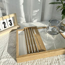 Food-Grade 304 Stainless Steel Drinking Straw Set—4 Straight Straws-1