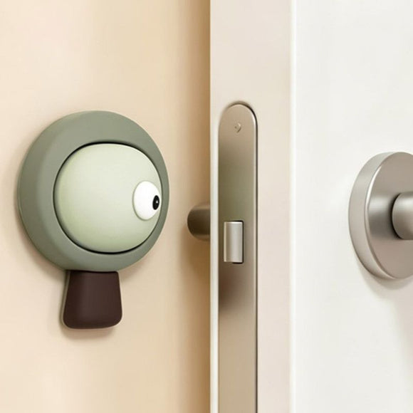 Forest Bumper Pad, Soft Rubber Door Handle Anti-Collision Sticker—Dark Green