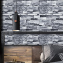 6m/19.69ft Wallpaper Vintage Brick Self Adhesive Peel and Stick 3D Wall Sticker for Home Restaurant-10