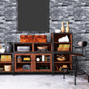 6m/19.69ft Wallpaper Vintage Brick Self Adhesive Peel and Stick 3D Wall Sticker for Home Restaurant-12