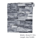 6m/19.69ft Wallpaper Vintage Brick Self Adhesive Peel and Stick 3D Wall Sticker for Home Restaurant-14