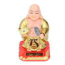 Standing Maitreya Buddha Solar Ornaments Light Energy Sensing Buddha Statue Decoration for Office Home Car Gift Small-5