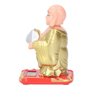 Standing Maitreya Buddha Solar Ornaments Light Energy Sensing Buddha Statue Decoration for Office Home Car Gift Small-10