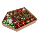 Christmas Tree Ornaments Assorted Set Lightweight Electroplated Christmas Tree Hanging Balls Pendants Set for Home Garden D-2