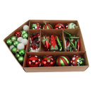 Christmas Tree Ornaments Assorted Set Lightweight Electroplated Christmas Tree Hanging Balls Pendants Set for Home Garden D-3