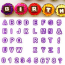 40pcs Numeral Alphabetic Cake Stencils Semiotic Food Grade Plastic Cake Topper Decorative Fillings for Home Baking-5
