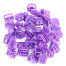 40pcs Numeral Alphabetic Cake Stencils Semiotic Food Grade Plastic Cake Topper Decorative Fillings for Home Baking-9