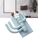 Self Adhesive Hanger Punch Free Rotating 3 Hooks Cute Animal Wall Door Holder for Keys Dog-6