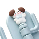 Self Adhesive Hanger Punch Free Rotating 3 Hooks Cute Animal Wall Door Holder for Keys Dog-8
