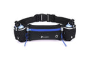 Hydration Running Belt with 2 Water Bottles and Phone Pouch for Marathon Hiking - Blue-1