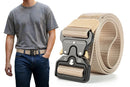 Nylon Tactical Belt Quick-Release for Outdoor Work Daily - Army Green-6