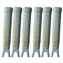 6 Pack Tennis Racket Grip Sweat Band, Water-Absorbent Badminton Handle Wrap Tape, Yellow-1
