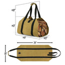 Firewood Log Carrier Bag, Khaki Oxford Wood Storage Tote for Camping and Fireplace-3