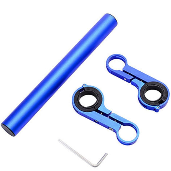 20cm Aluminum Alloy Bicycle Handlebar Extender Mount for Bike Accessories Blue