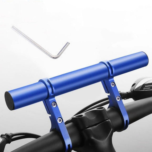 20cm Aluminum Alloy Bicycle Handlebar Extender Mount for Bike Accessories Blue