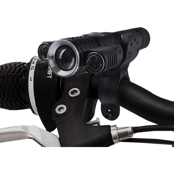 3-Head USB Rechargeable Headlight With Bracket for Night Cycling