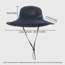 Anti UV Sport Bucket Hat, Foldable Wide Brim Summer Cap for Cycling Hiking - Dark Gray-5
