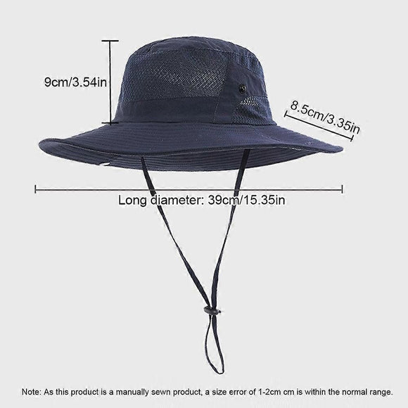 Anti UV Sport Bucket Hat, Foldable Wide Brim Summer Cap for Cycling Hiking - Army Green