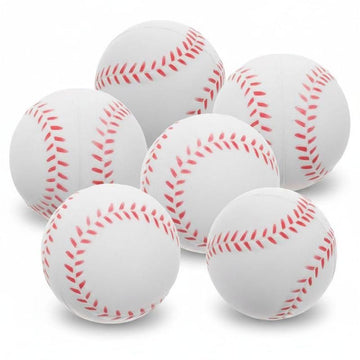 Soft PU Training Baseball 6Pcs Indoor Lightweight Pract Sports Ball Set