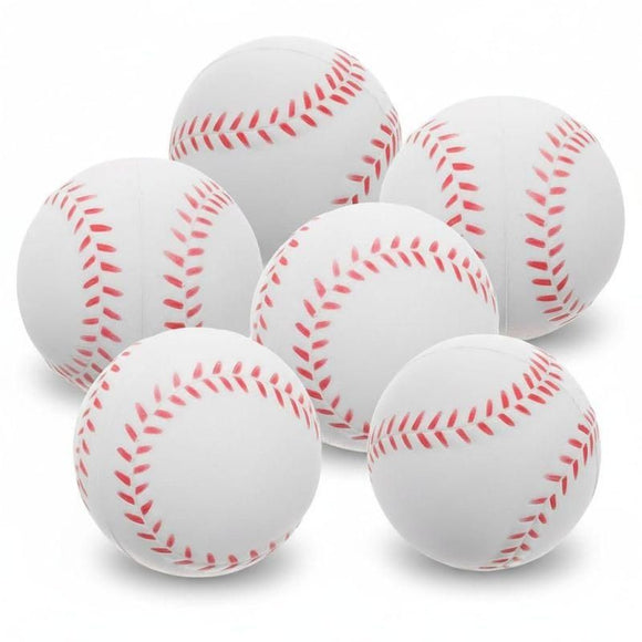 Soft PU Training Baseball 6Pcs Indoor Lightweight Pract Sports Ball Set