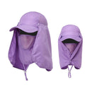 Hiking Hat with Neck and Face Flap, Breathable Baseball Sun Cap for Garden Fishing-1