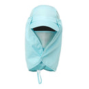 Hiking Hat with Neck and Face Flap, Breathable Baseball Sun Cap for Garden Fishing-2