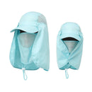 Hiking Hat with Neck and Face Flap, Breathable Baseball Sun Cap for Garden Fishing-3
