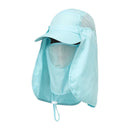 Hiking Hat with Neck and Face Flap, Breathable Baseball Sun Cap for Garden Fishing-4
